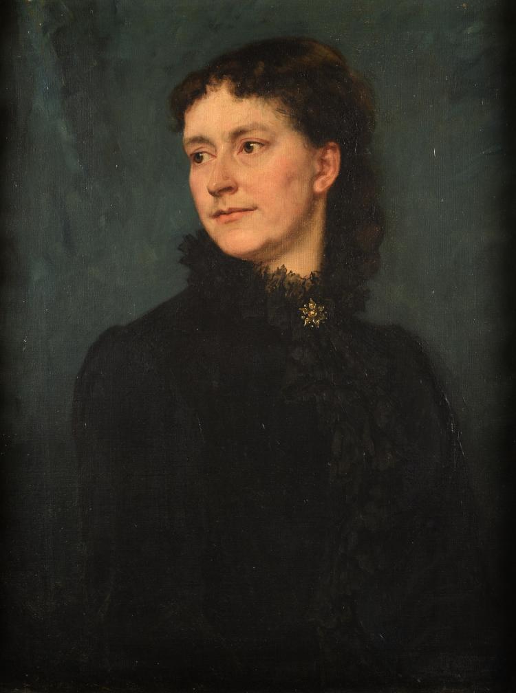 Portrait of Josine Biben-Ardesh by Therese Schwartze,A3(16x12")Poster