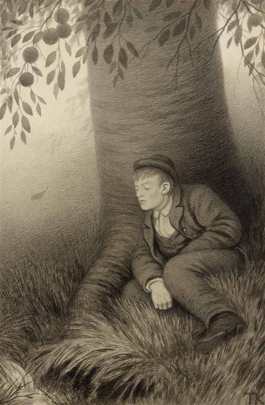 rambugutten Med Gammelostlasten by Theodor Severin Kittelsen,A3(16x12")Poster