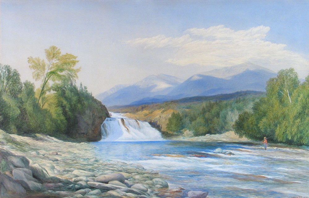 Ausable River, vintage artwork by John Henry Hill, 12x8" (A4) Poster