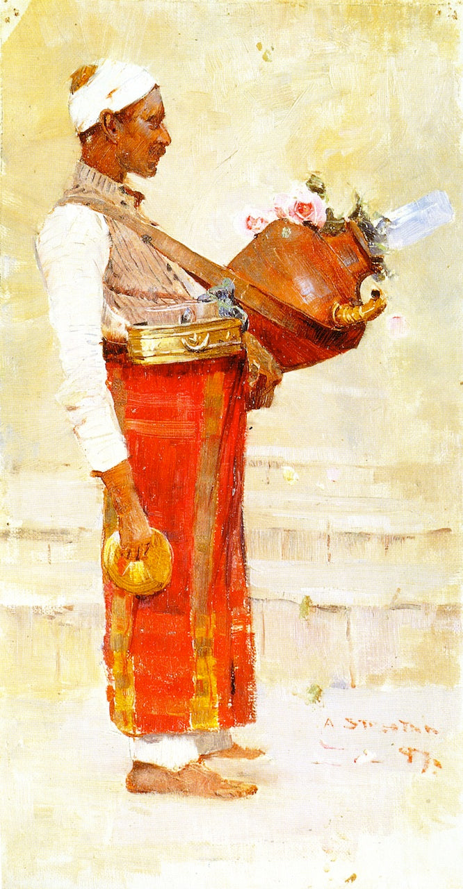 Egyptian Drink Vendor by Sir Arthur Streeton,A3(16x12")Poster