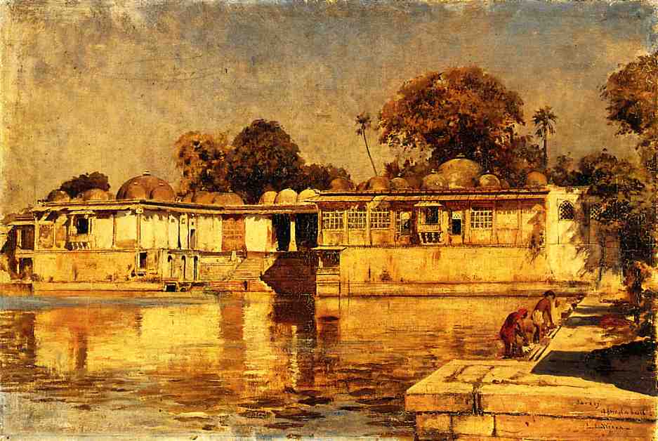 Sarkeh, Ahmedabad, India, vintage artwork by Edwin Lord Weeks, 12x8" (A4) Poster