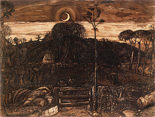 Late Twilight, vintage artwork by Samuel Palmer, A3 (16x12") Poster Print
