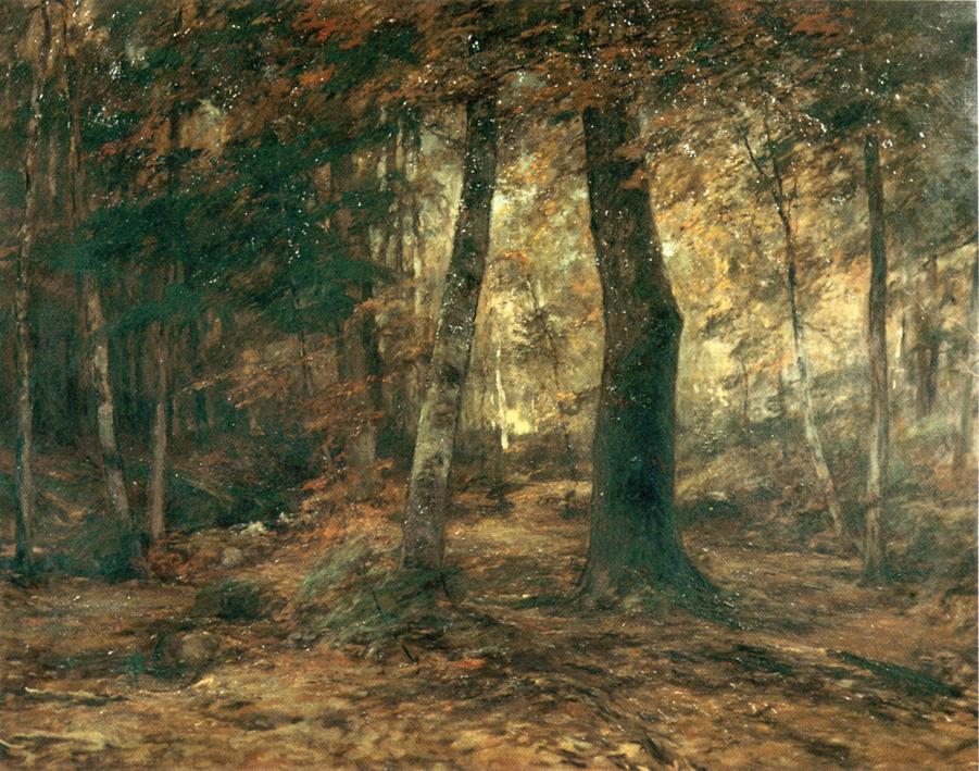 Early Autumn, Keene Valley, vintage artwork by Roswell Morse Shurtleff, 12x8" (A4) Poster