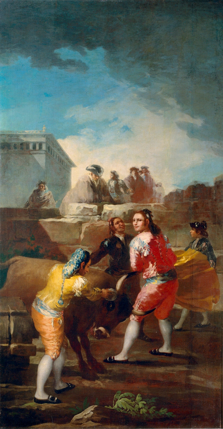 The Bullfight, vintage artwork by Francisco de Goya y Lucientes, 12x8" (A4) Poster