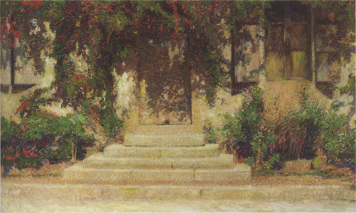 Doorway into the House by Henri Martin,A3(16x12")Poster