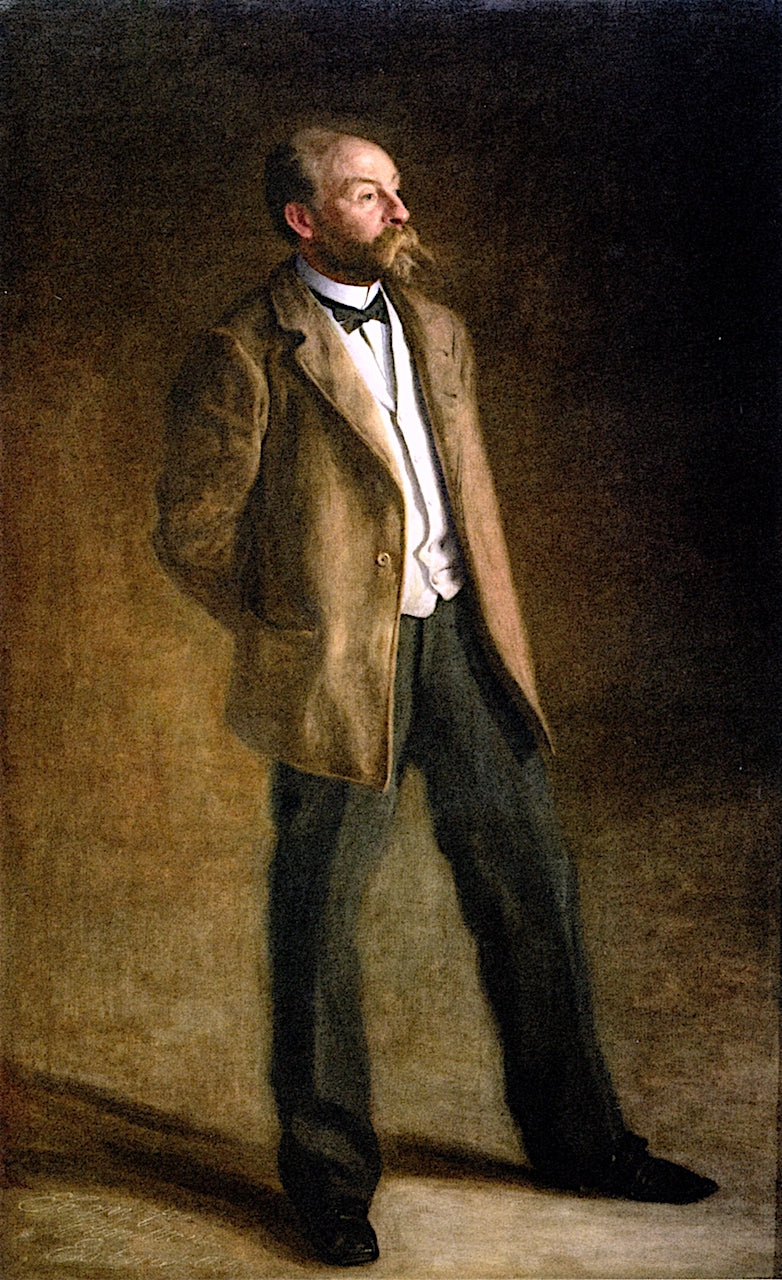 John McLure Hamilton, vintage artwork by Thomas Eakins, 12x8" (A4) Poster