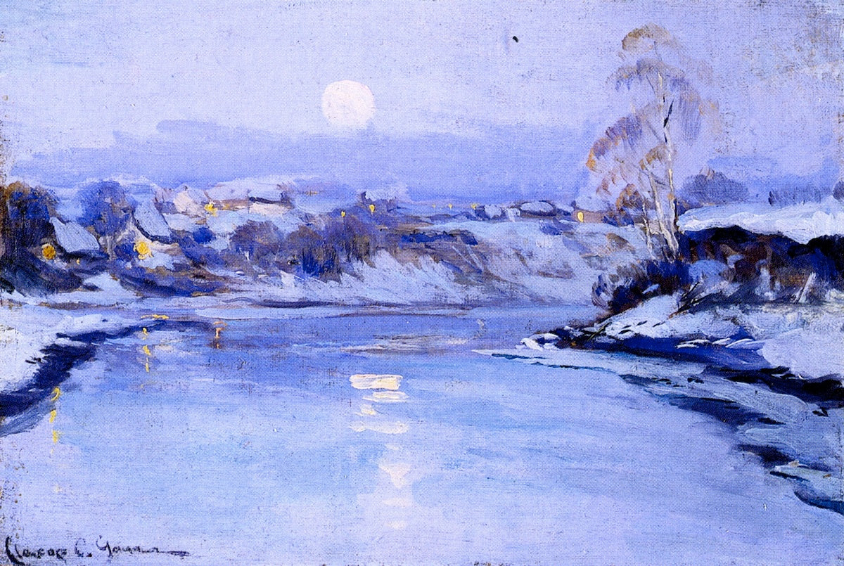 Moonrise by Clarence Gagnon,16x12(A3) Poster