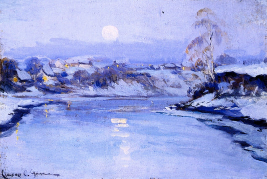 Moonrise by Clarence Gagnon,16x12(A3) Poster