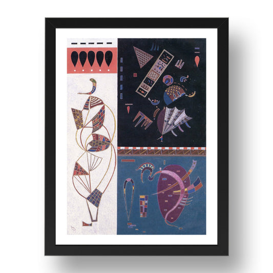 Division Unite 1943 by Wassily Kandinsky, 17x13" Frame