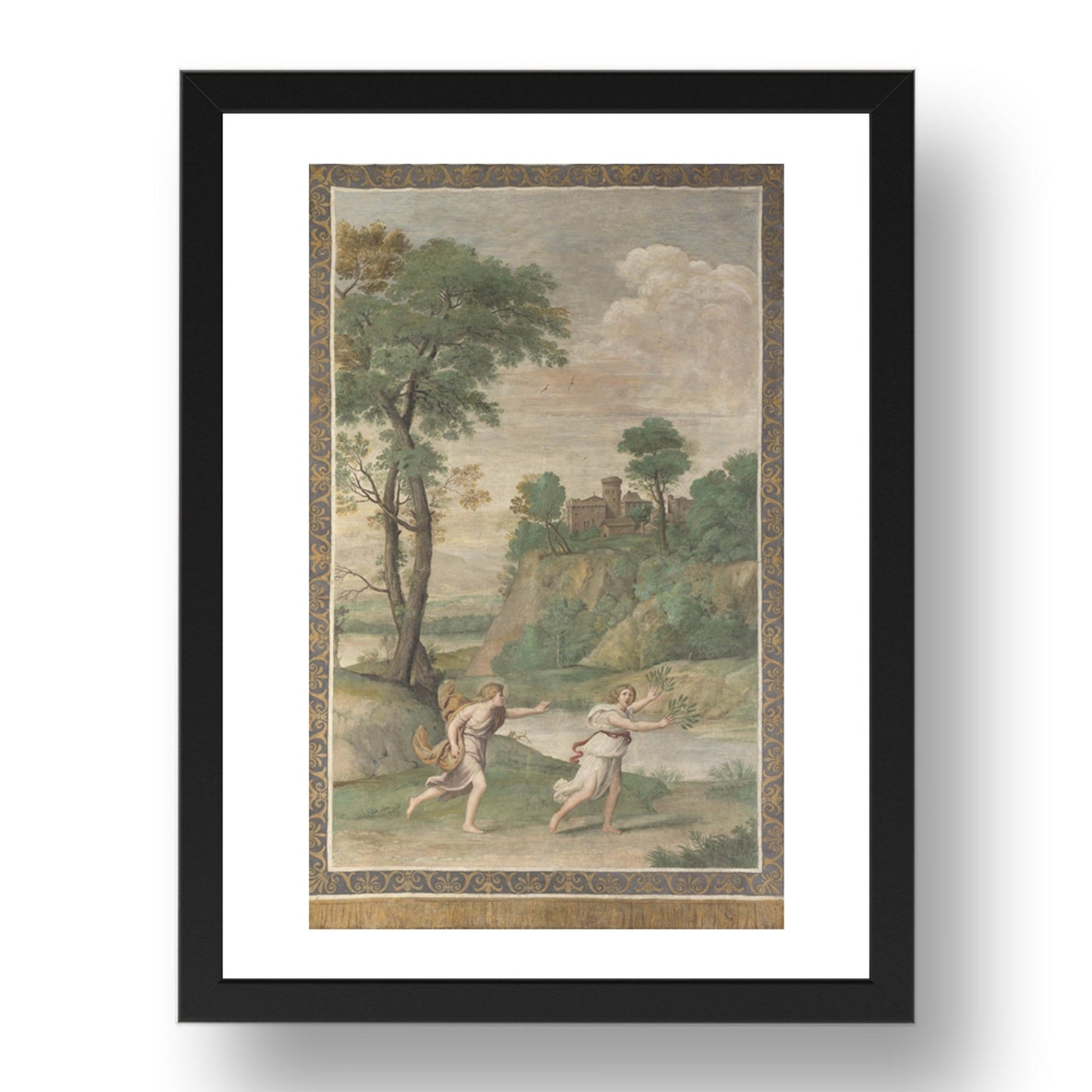 Domenichino and assistants: Apollo pursuing Daphne, Poster in 17x13"(A3) Frame
