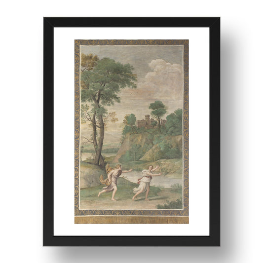 Domenichino and assistants: Apollo pursuing Daphne, Poster in 17x13"(A3) Frame