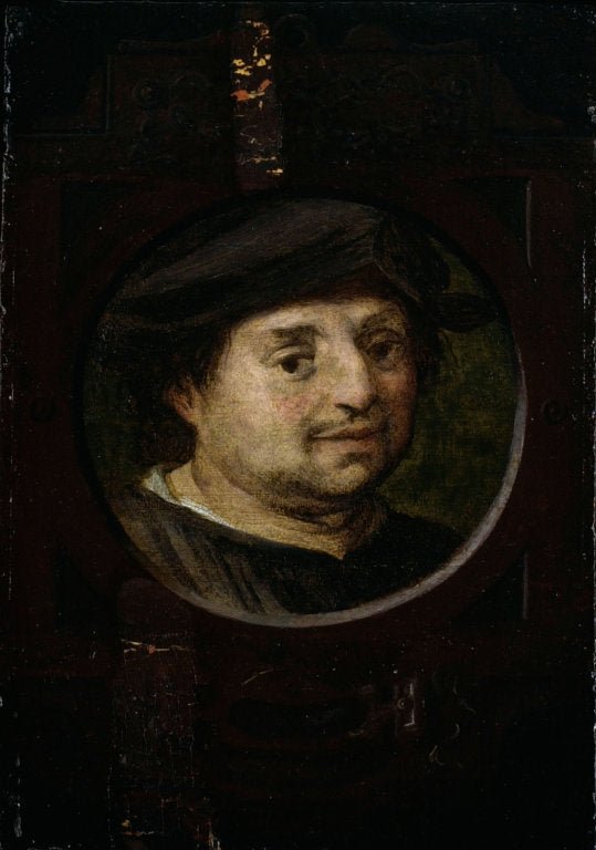 Domenico da Gambassi, vintage artwork by Andrea del Sarto, A3 (16x12") Poster Print
