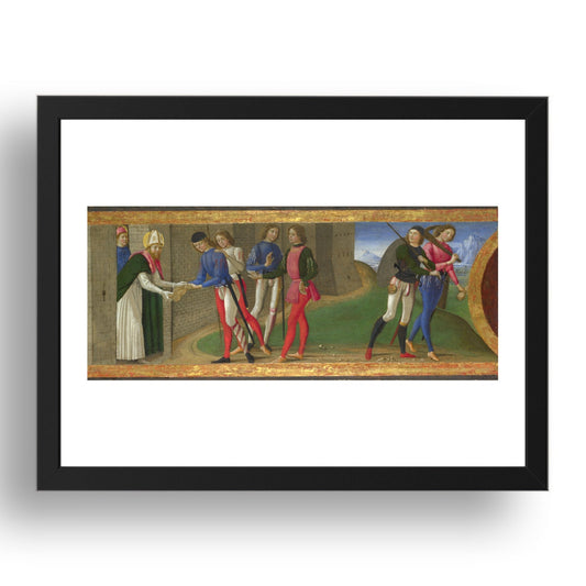 Domenico Ghirlandaio: A Legend of Saints Justus and Clement of Volterra, Poster in 17x13"(A3) Frame