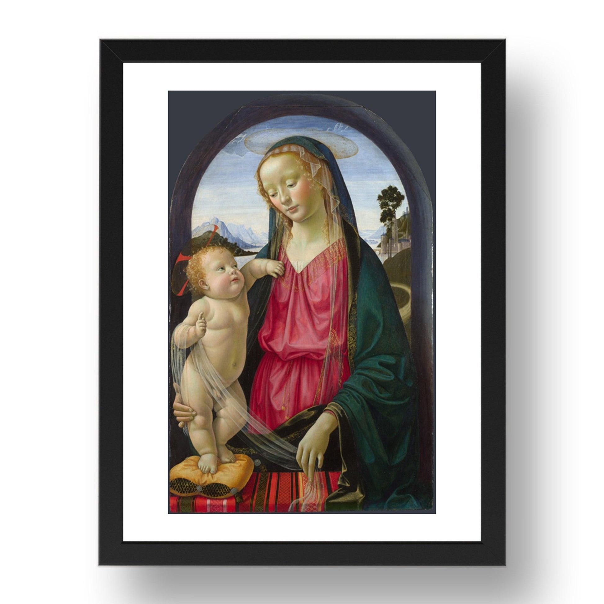 Domenico Ghirlandaio: The Virgin and Child, Poster in 17x13"(A3) Frame