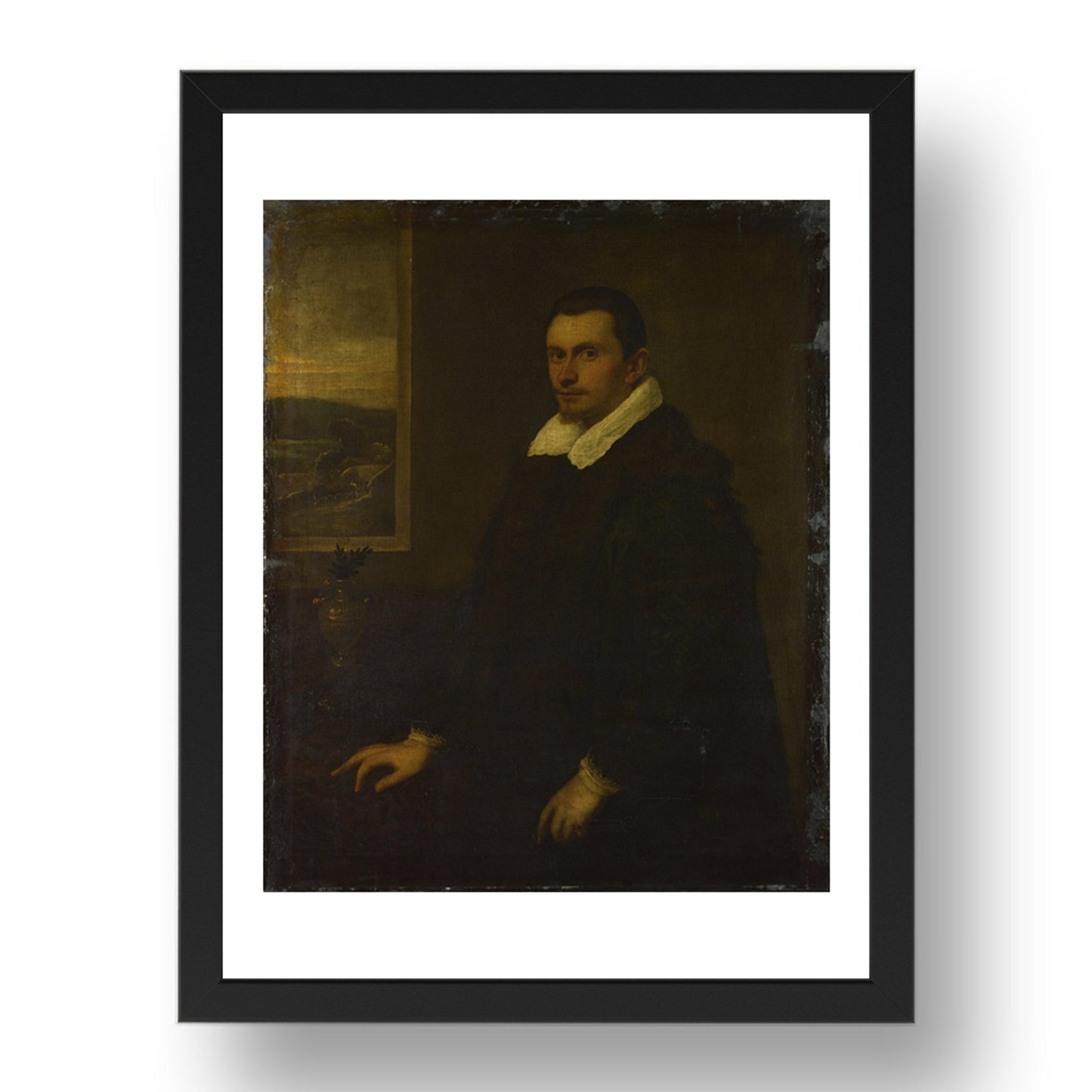Domenico Tintoretto: Portrait of a Gentleman, Poster in 17x13"(A3) Frame