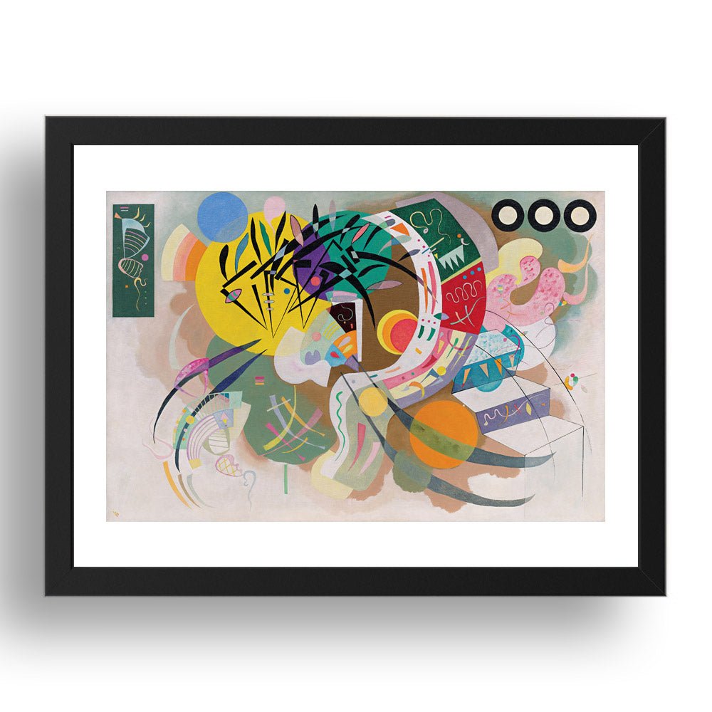  DOMINANT CURVE 1936 by Wassily Kandinsky, 17x13" Frame