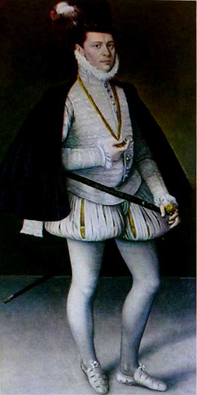 Don Fernando d'Aragona, vintage artwork by Juan Pantoja de la Cruz, A3 (16x12") Poster Print