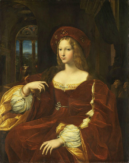 Dona Isabel de Requesens, vintage artwork by Raphael, A3 (16x12") Poster Print
