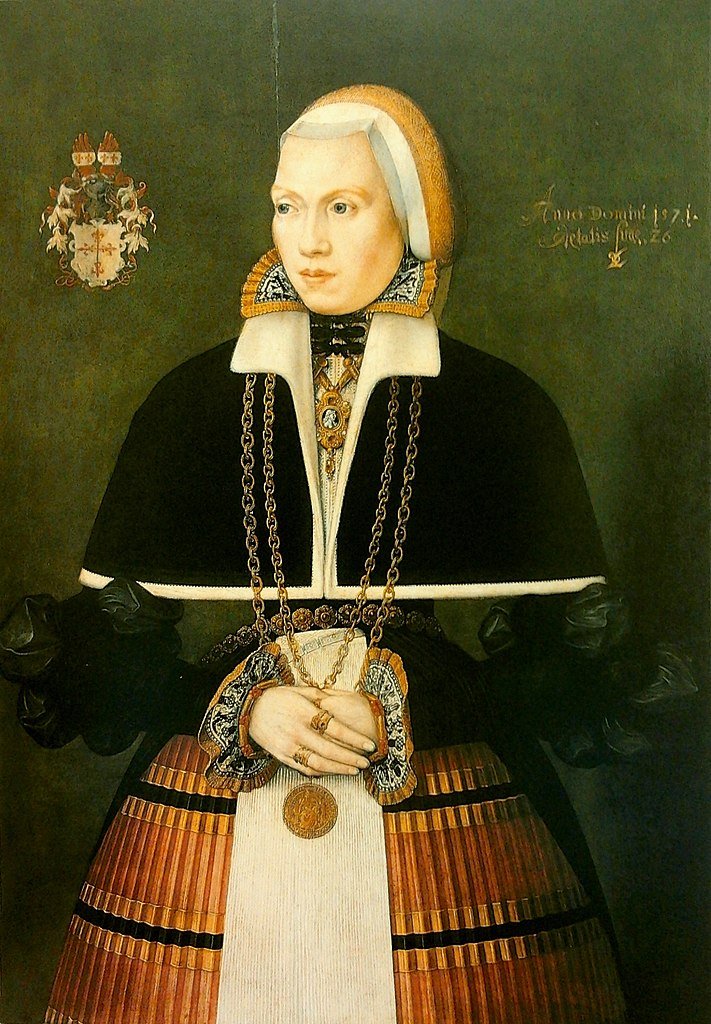Dorothea von Vechelde nee von Brotizem, vintage artwork by Ludger Tom Ring The Younger, A3 (16x12") Poster Print