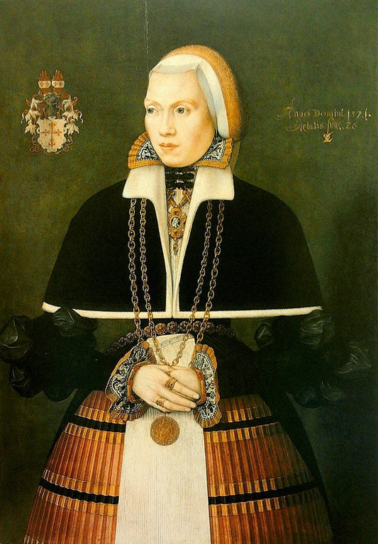 Dorothea von Vechelde nee von Brotizem, vintage artwork by Ludger Tom Ring The Younger, A3 (16x12") Poster Print