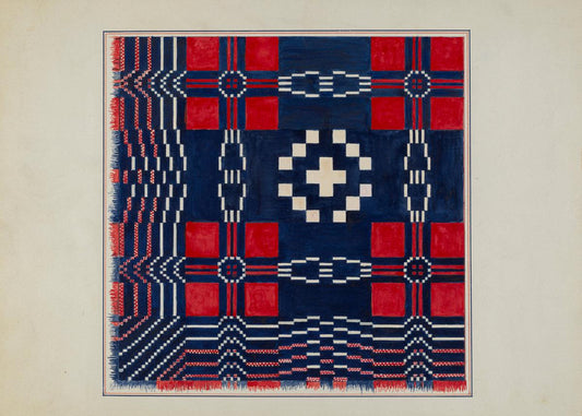 Dorothy Lacey:Woven Coverlet,16x12"(A3) Poster