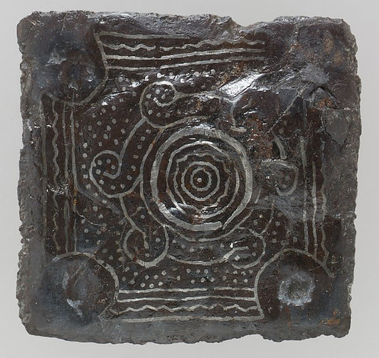 :Back Plate of a Belt Buckle late 6th–7th century-16x12"(A3) Poster