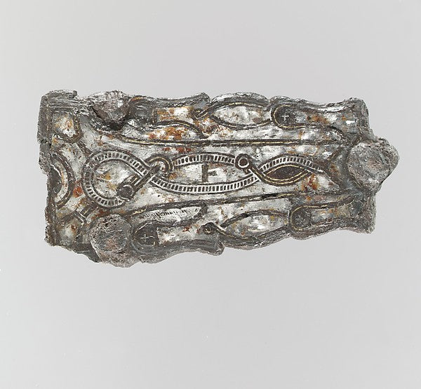 :Counter Plate of a Belt Buckle 7th century-16x12