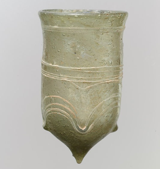 :Glass Bell Beaker with White Trails late 5th–early 6th cent-16x12"(A3) Poster