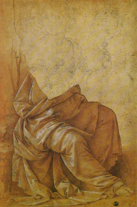 Drapery Study for the Personification of Astronomy, vintage artwork by Lorenzo di Credi, A3 (16x12") Poster Print