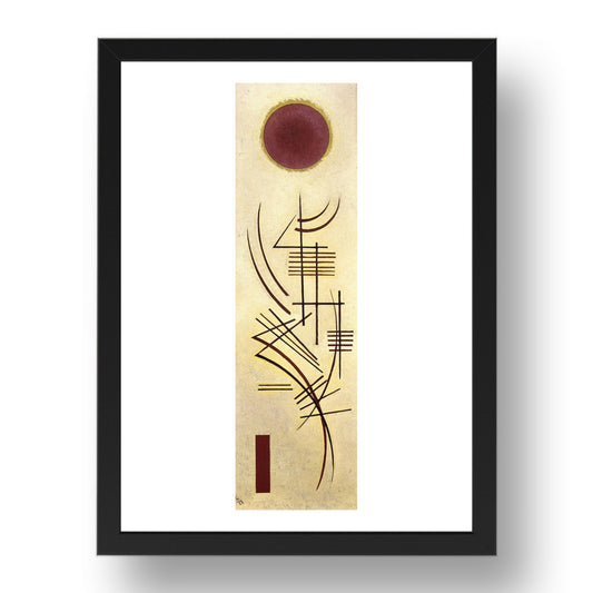 Dull Clear 1928 by Wassily Kandinsky, 17x13" Frame