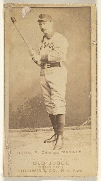 :Dunn Pitcher Chicago from the Old Judge series for Old Judg-16x12"(A3) Poster