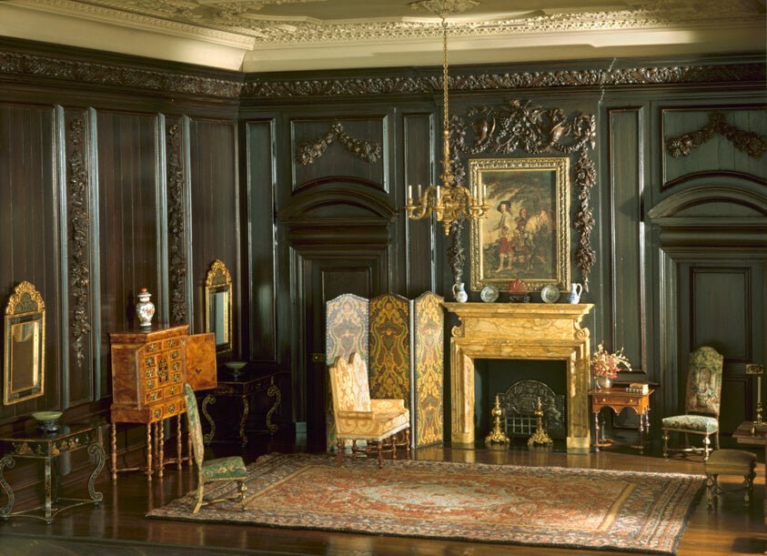 E-4 by  English Drawing Room of the Late Jacobean Period, 1680-1702 by  Mrs. James Ward Thorne, 23x16"( A2 size) Poster Print