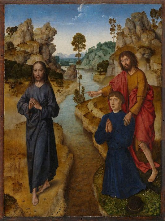 Ecce Agnus Dei, vintage artwork by Dieric Bouts, A3 (16x12") Poster Print