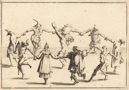 Edouard Eckman after Jacques Callot:The Dance,16x12"(A3) Poster