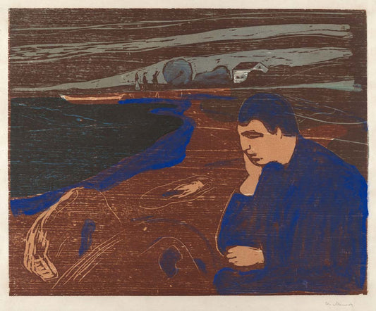 Edvard Munch - Melankoli III vintage art, modern poster print
