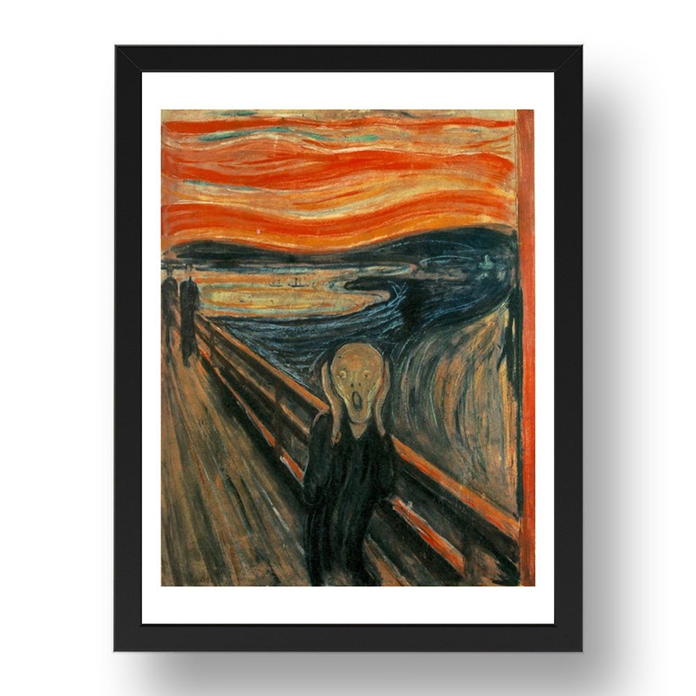 Edvard Munch - The Scream [1983], vintage artwork in A3 (17x13") Black Frame