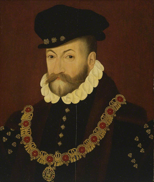 Edward Fiennes de Clinton (1512–1585), 1st Earl of Lincoln, vintage artwork by British School 16th Century - Unknown, A3 (16x12") Poster Print