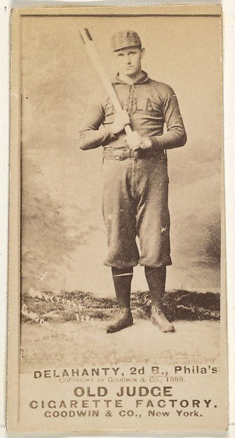 Edward James "Big Ed" Delahanty 2nd Base Philadelphia from-16x12"(A3) Poster