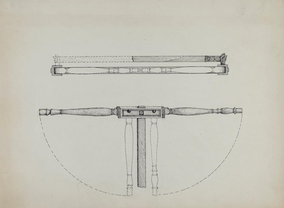 Edward Jewett:Folding Bed,16x12"(A3) Poster