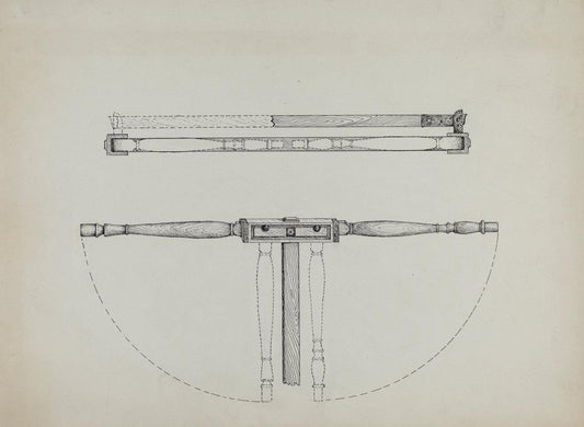 Edward Jewett:Folding Bed,16x12"(A3) Poster