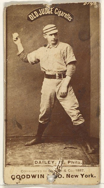 Edward M. Daily Pitcher Philadelphia from the Old Judge ser-16x12"(A3) Poster