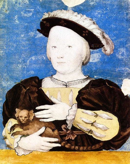 Edward, Prince of Wales, with Monkey, vintage artwork by Hans Holbein the Younger, A3 (16x12") Poster Print
