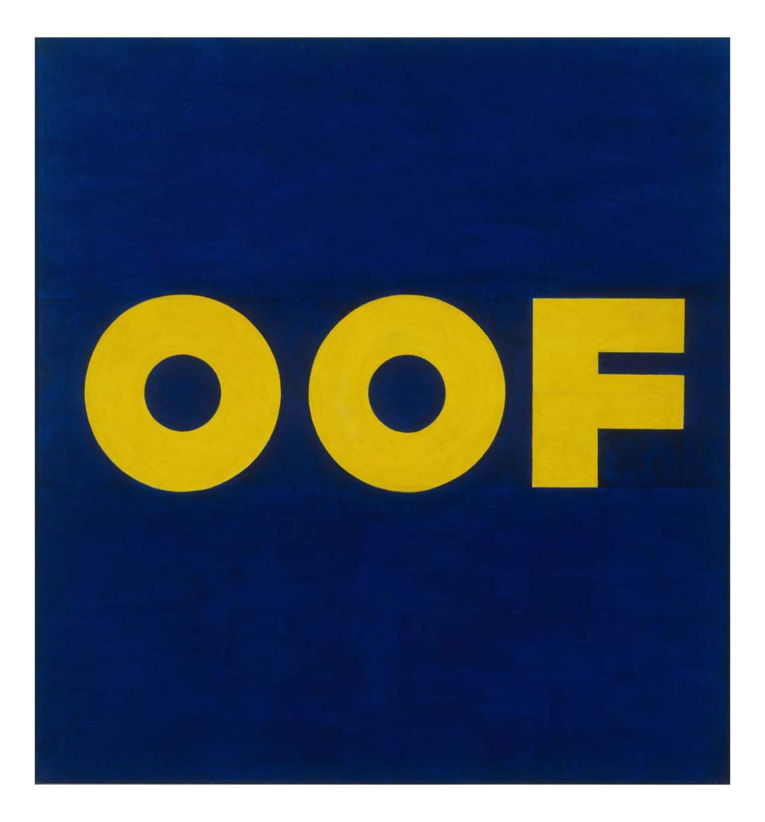 Edward Ruscha - OOF, 16x12" (A3) Poster Print