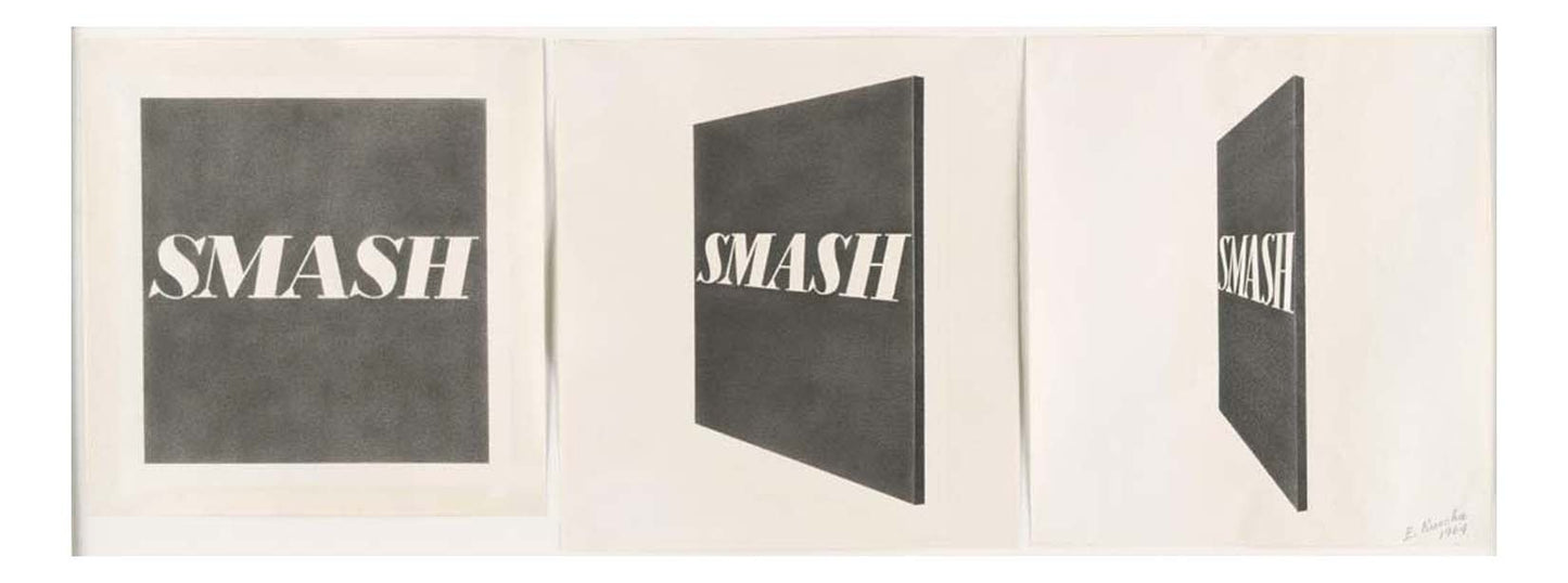 Edward Ruscha - Smash, 16x12" (A3) Poster Print