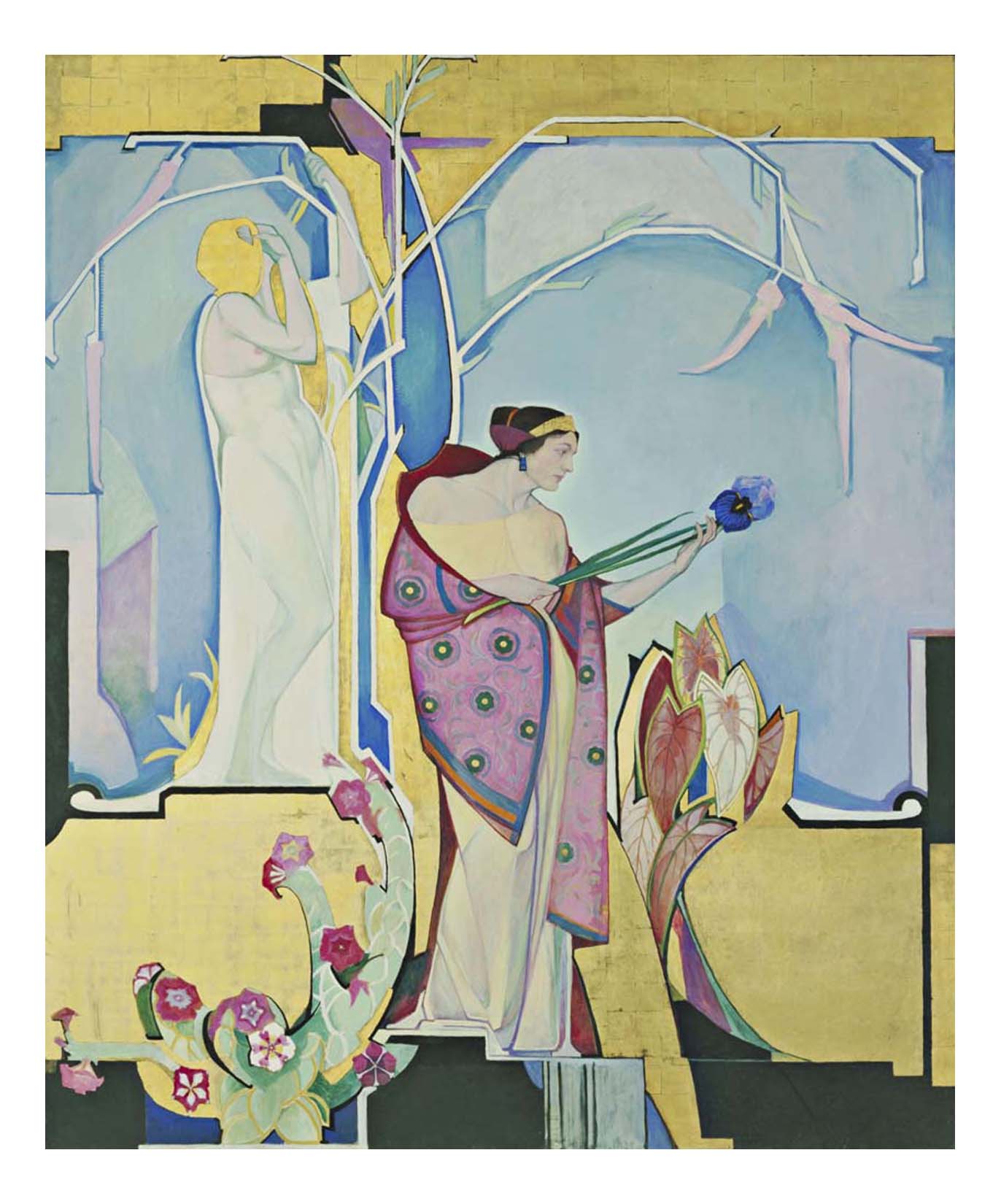 Edward Steichen - In Exaltation of Flowers Petunia, Caladium, Budleya, 16x12" (A3) Poster Print