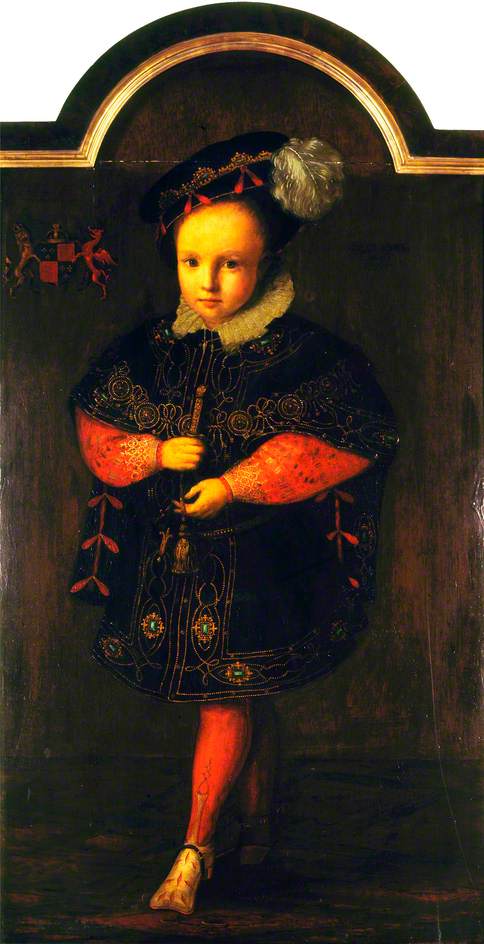 Edward VI (1537-1553), vintage artwork by Dutch School 16th Century - Unknown, A3 (16x12") Poster Print