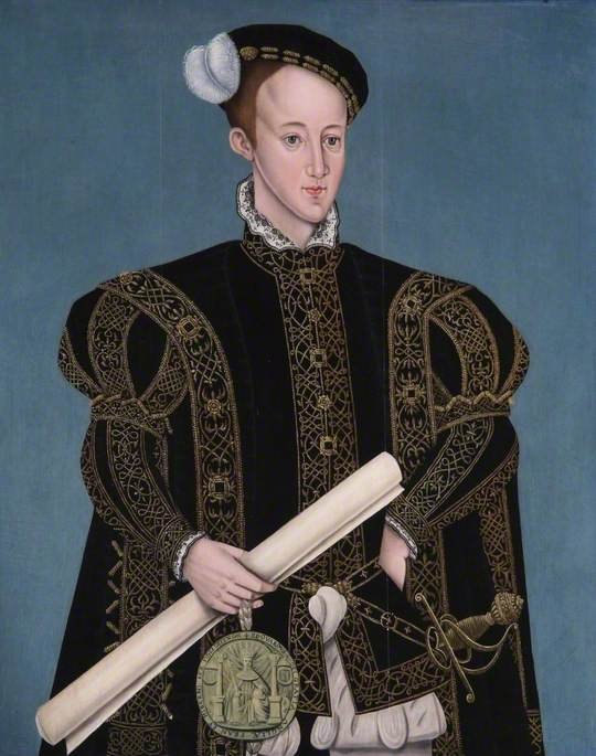Edward VI, vintage artwork by Sampson Strong, 12x8" (A4) Poster