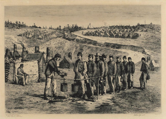 Edwin Forbes:Fall in for Soup,16x12"(A3) Poster