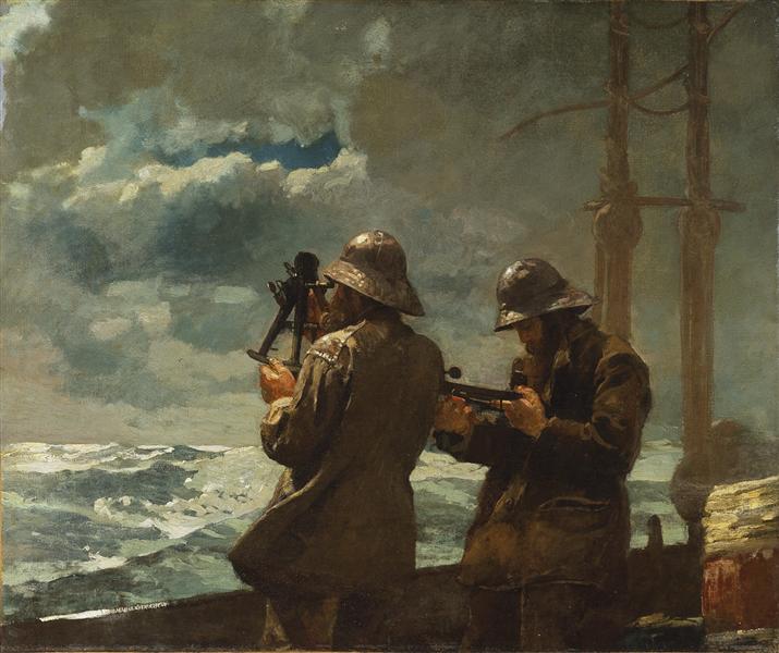 Eight Bells by Winslow Homer, vintage art, modern poster print