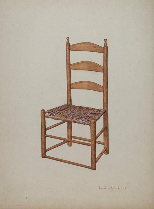 E.J. Reynolds:Hickory Chair,16x12"(A3) Poster